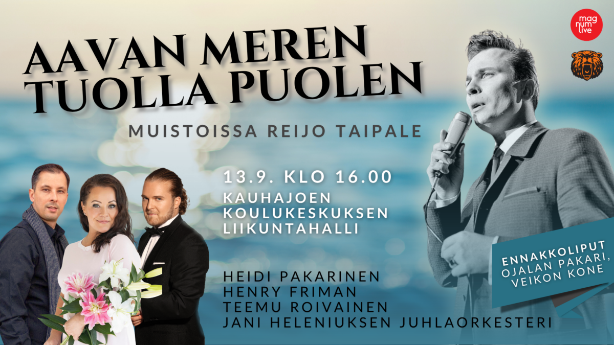 Reijo Taipaleen muistokonsertti Kauhajoella
